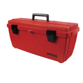 Urrea Tool Box, Plastic, Red, 20 in W x 8-1/2 in D x 8-1/2 in H 9901